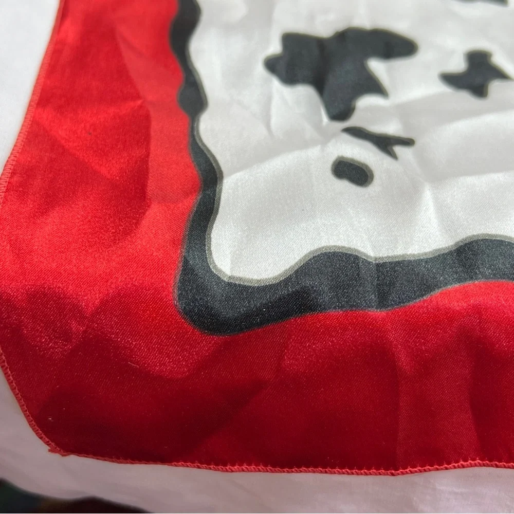 Scarf in Red, White & Black